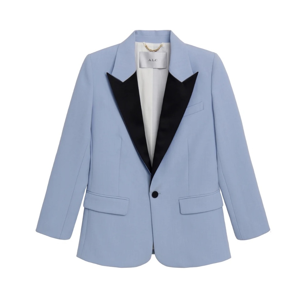 ALC Davin II Tux Jacket Blue/Black Size 12 NEW WITH TAGS